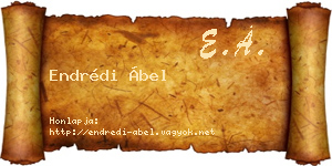 Endrédi Ábel névjegykártya